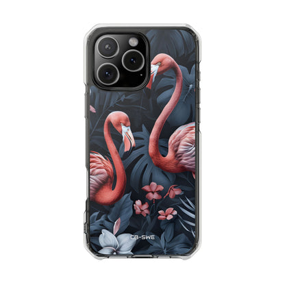 Flamingos Embrace Nature iPhone Case - Impact
