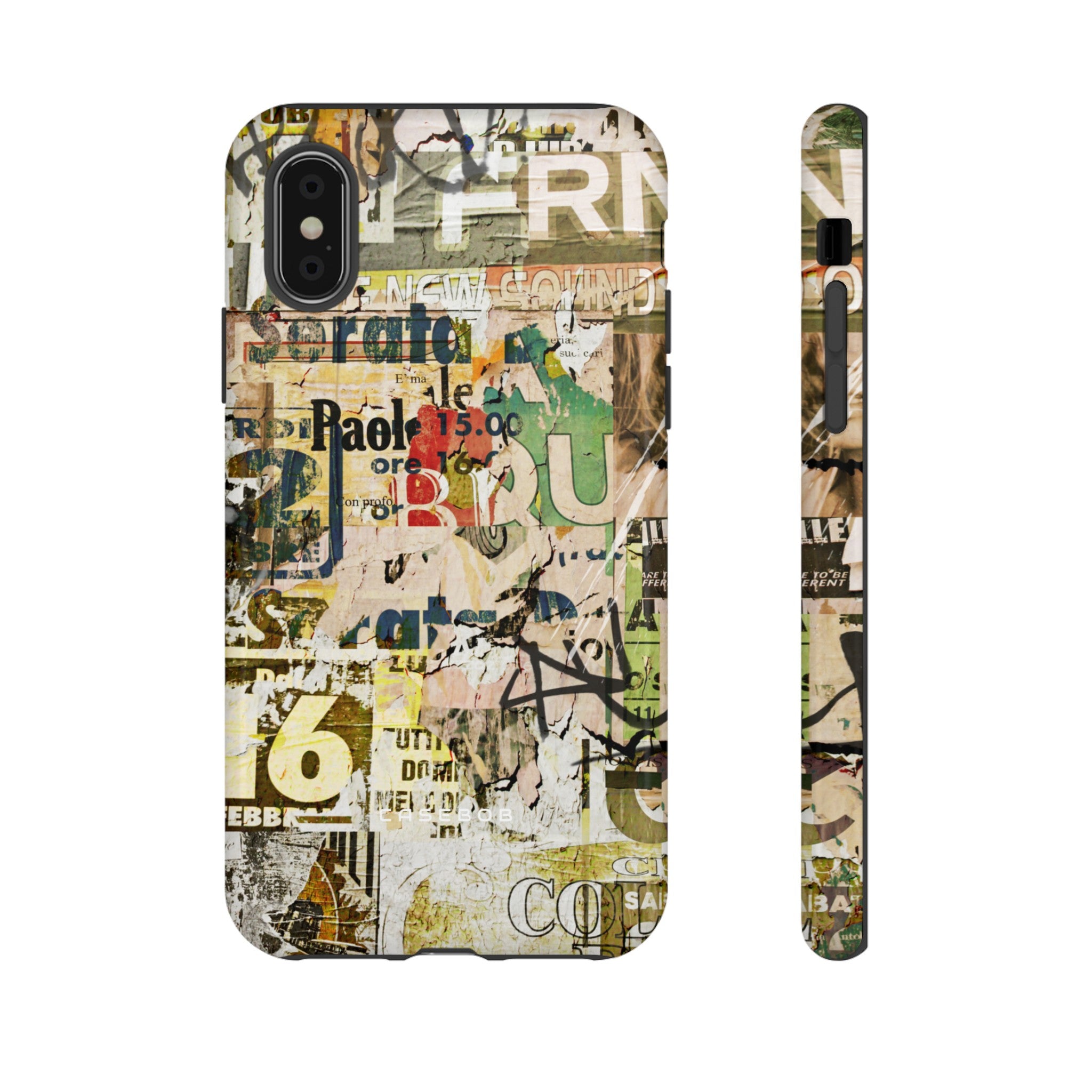 Grunge Vintage Poster - Protective Phone Case