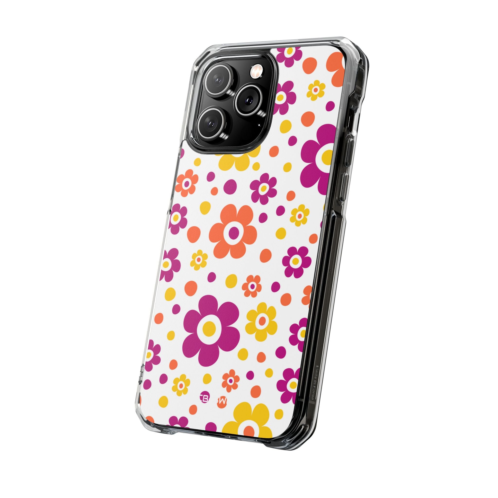Retro Floral Playfulness iPhone Case - Impact
