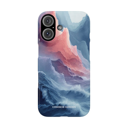 Mountain Wave Serenity - Slim iPhone 16 Phone Case