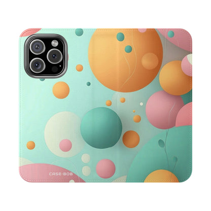 Pastel Circles Flow - iPhone 16 Pro Case - Wallet