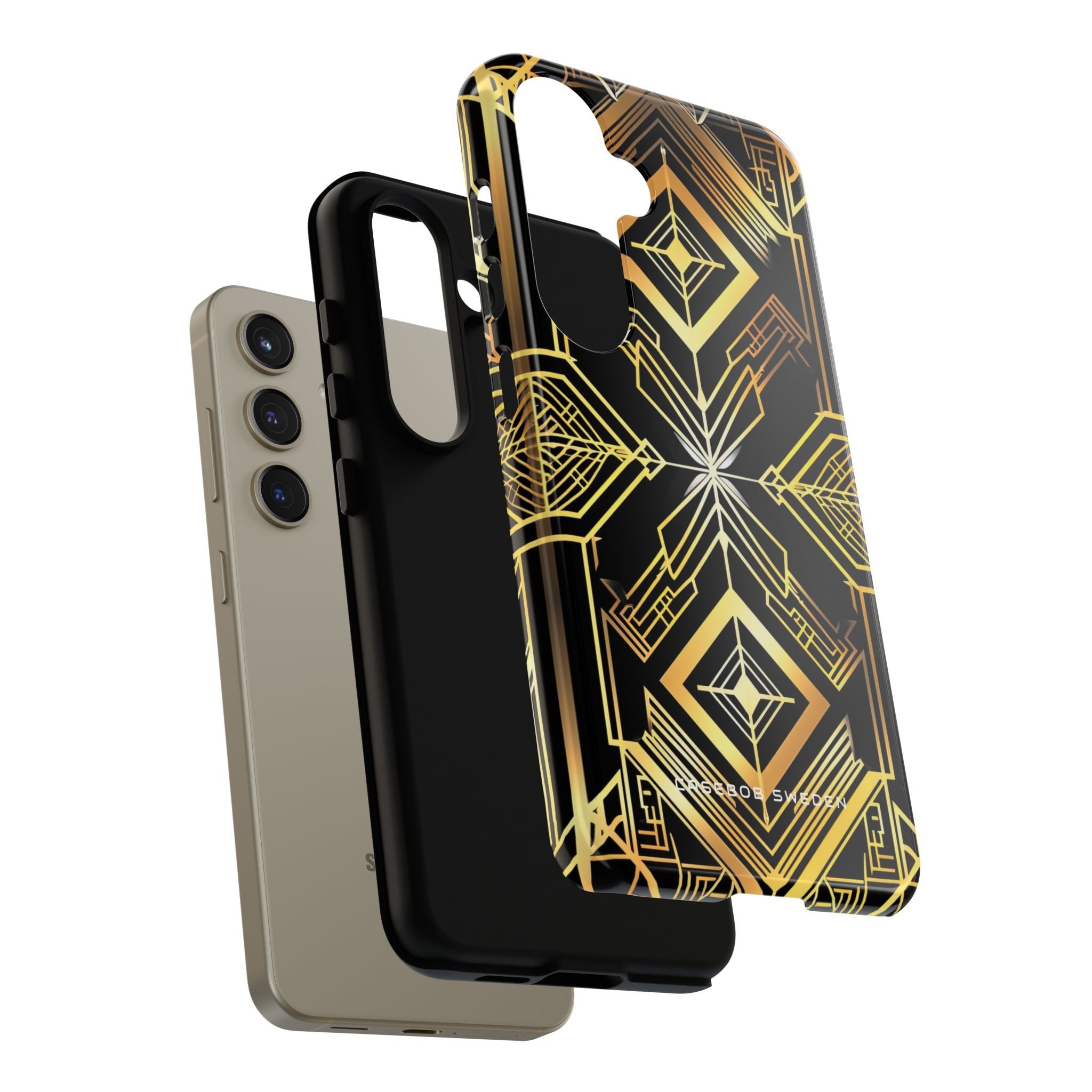 Golden Geometric Opulence Samsung S24 - Tough Phone Case