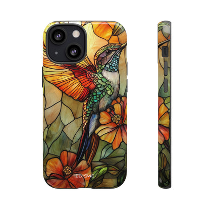Hummingbird Dances Among Flowers - iPhone Case