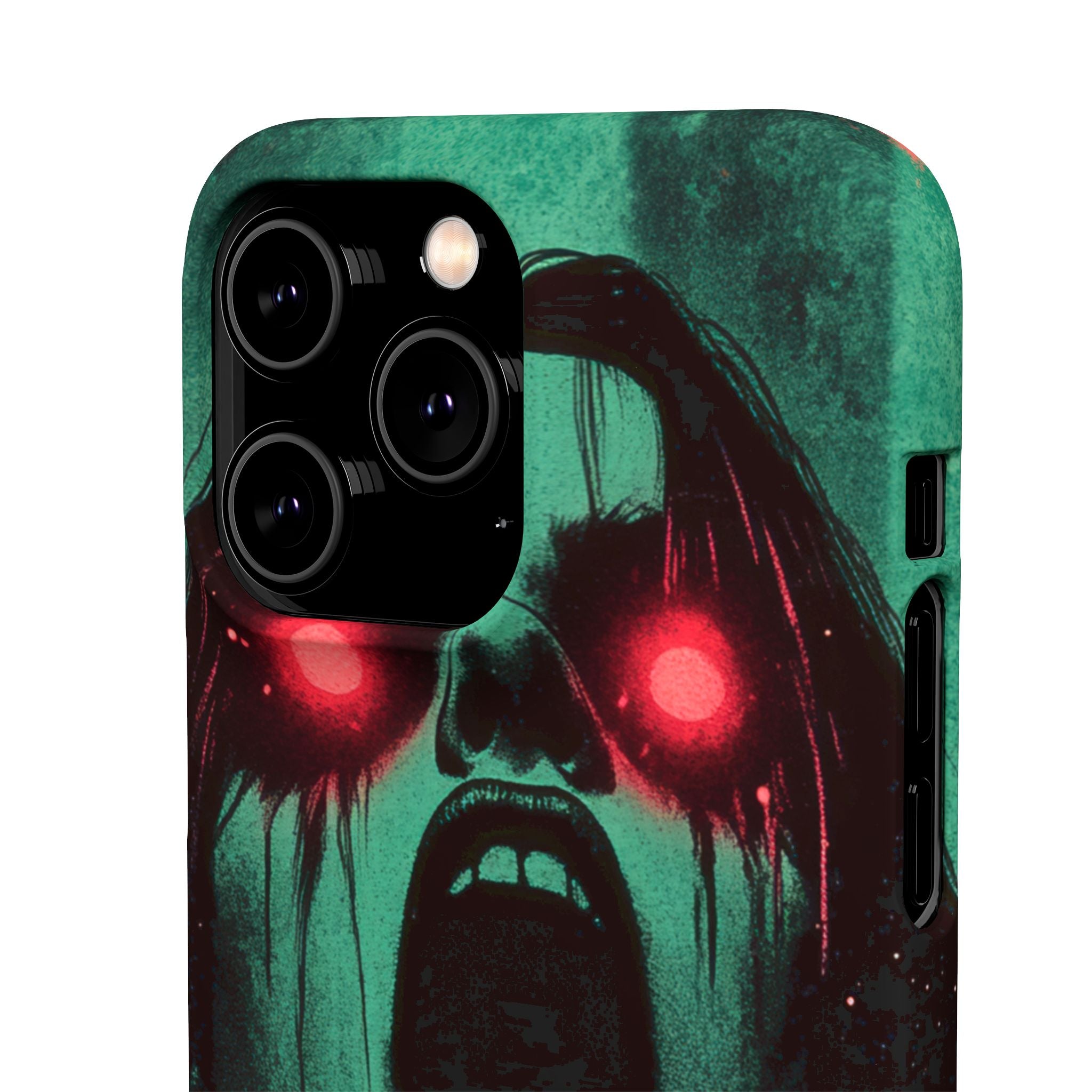 Haunting Glow of Gothic Eyes iPhone 14 - Slim Phone Case