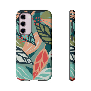 Mixed Tropical Leaf - Protective Phone Case