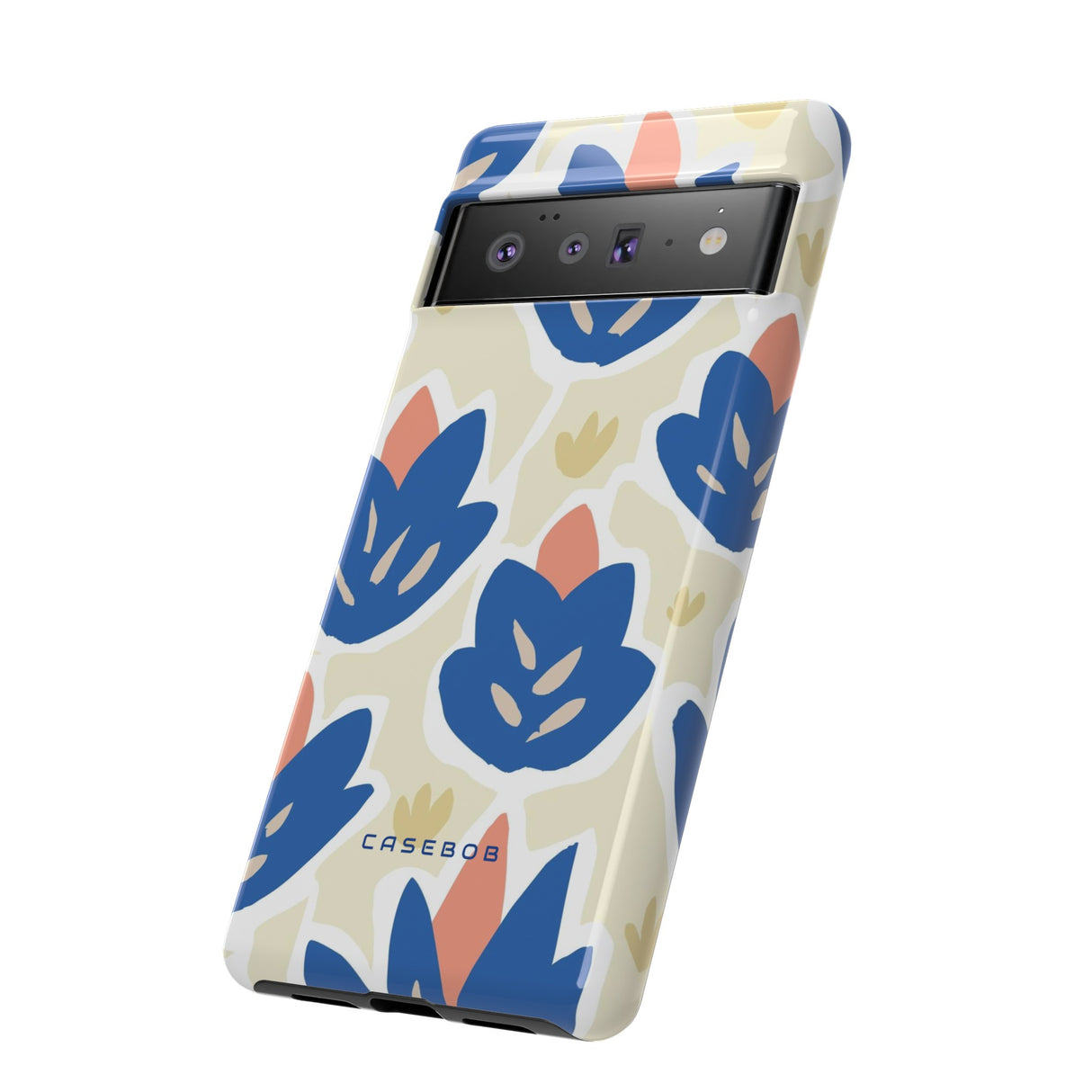 Blue Happy Flower - Protective Phone Case