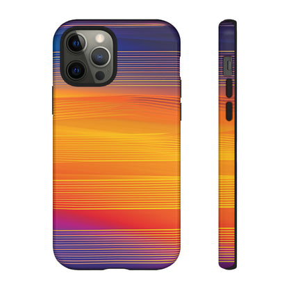 Orange Fusion: Data Artistry - Protective Phone Case