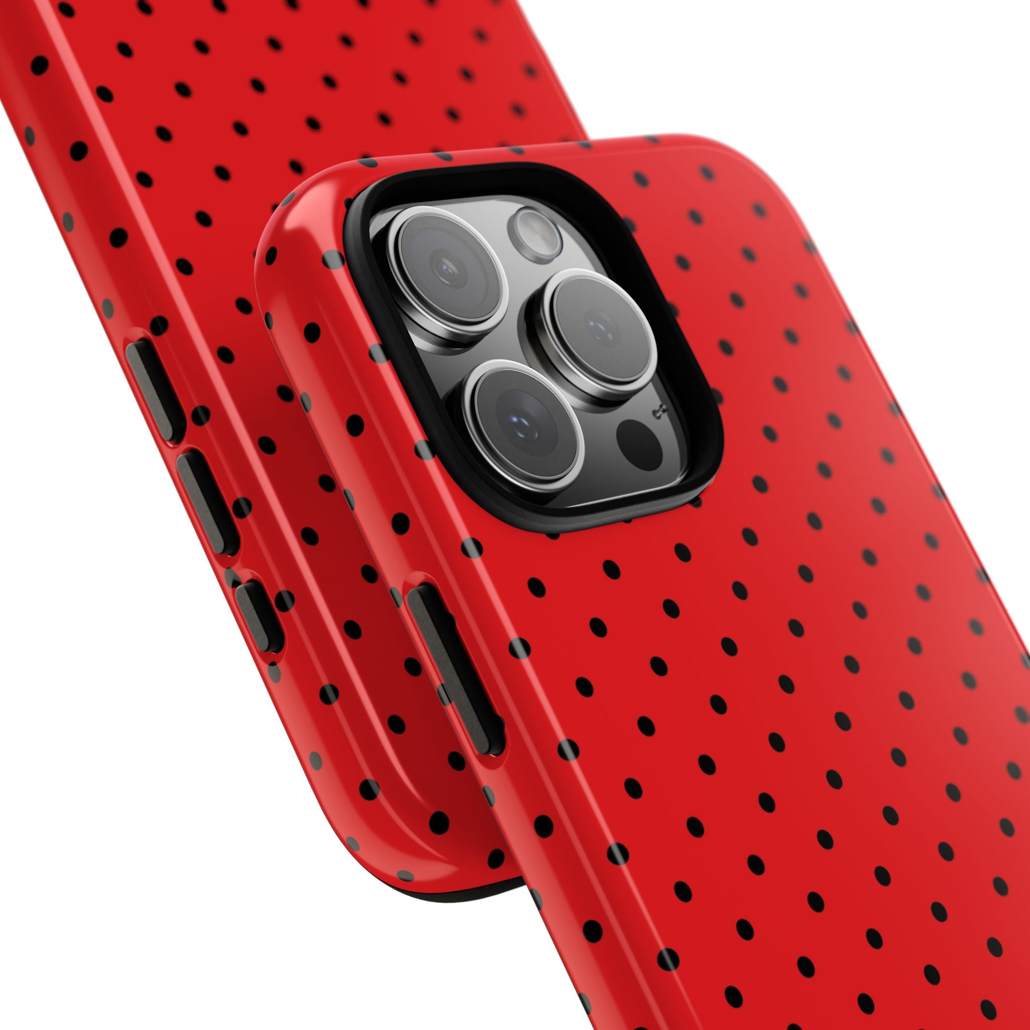 Crimson Dot Matrix iPhone 16 Pro Max Case - Tough