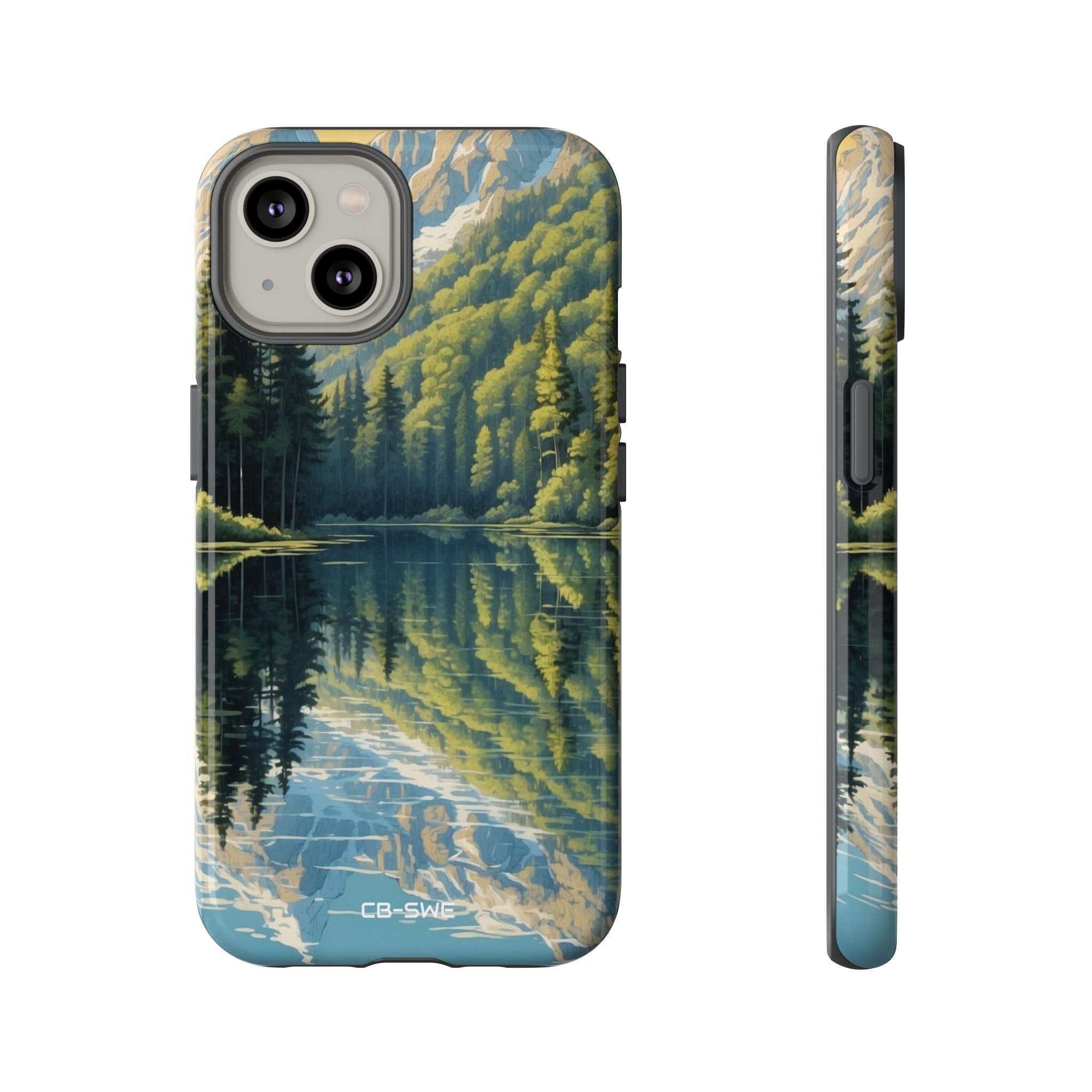 Mountain Peaks Reflect - iPhone Case