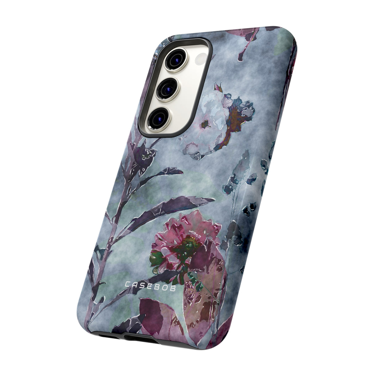 Monochrome Roses, Peonies & Asters - Protective Phone Case