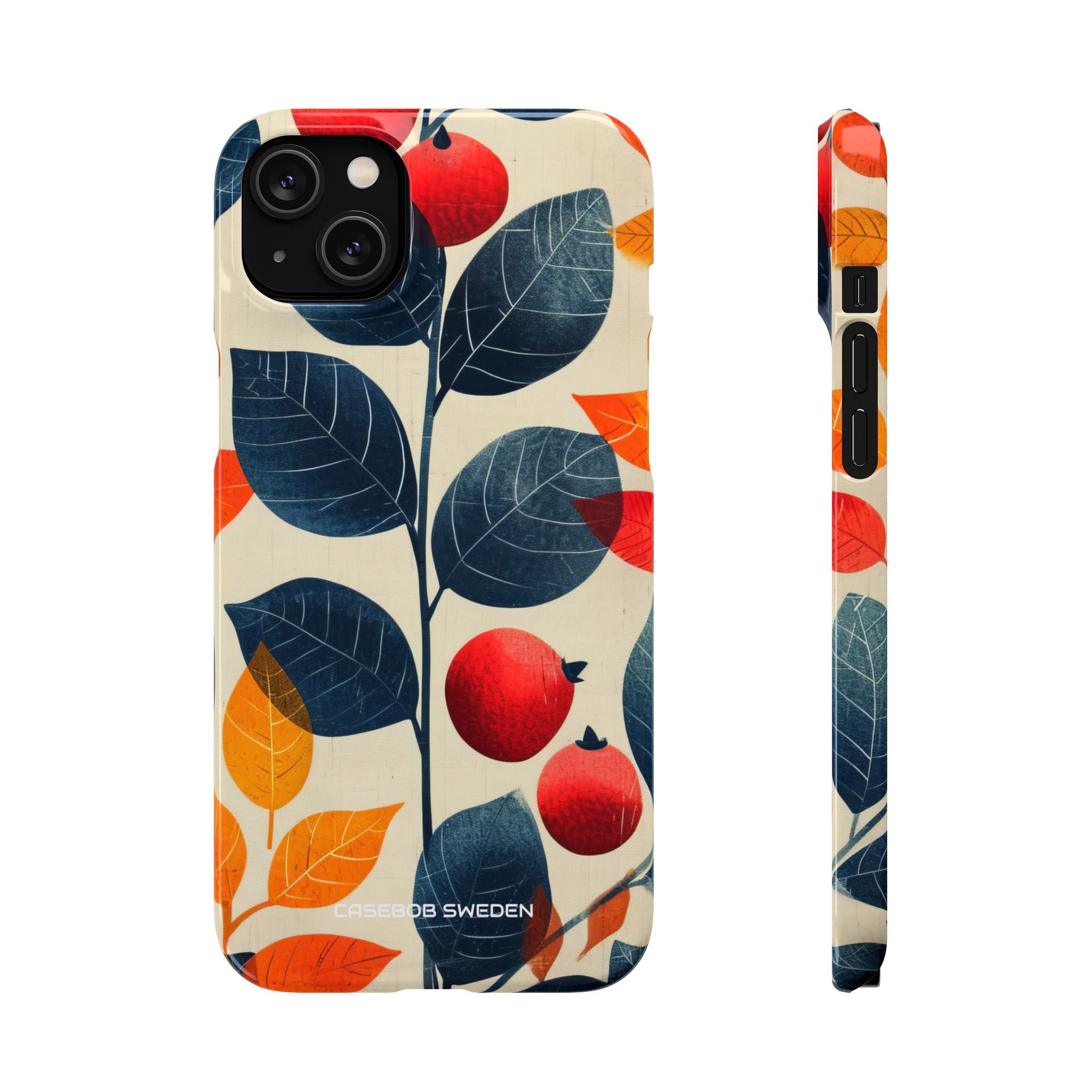 Autumn Nature Pattern - Slim iPhone 14 Phone Case