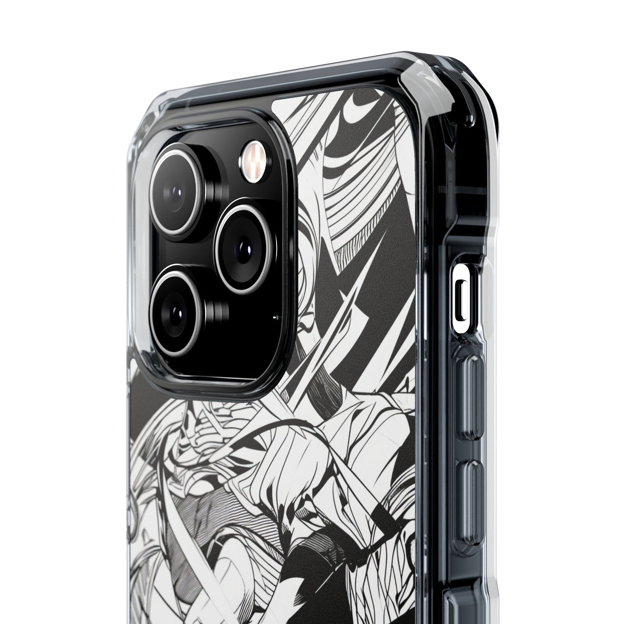 Dynamic Court Noir - Phone Case for iPhone (Clear Impact - Magnetic)