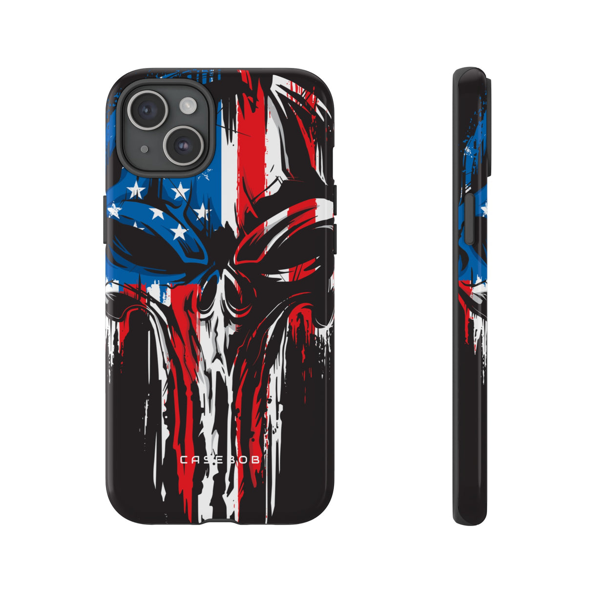 Military Grunge Skull Patriotic - Protective Phone Case