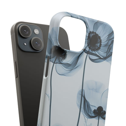 Ethereal X-Ray Flowers iPhone 15 - Slim Phone Case