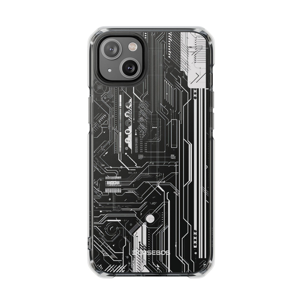 Circuitry Aesthetics - Handyhülle für iPhone (Clear Impact - Magnetisch) 