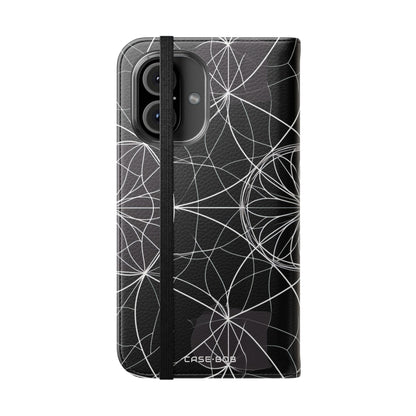 Valkoinen Mandala Radiance - iPhone 16 Case - Lompakko