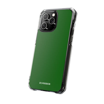 Dark Green - Clear Impact Case for iPhone