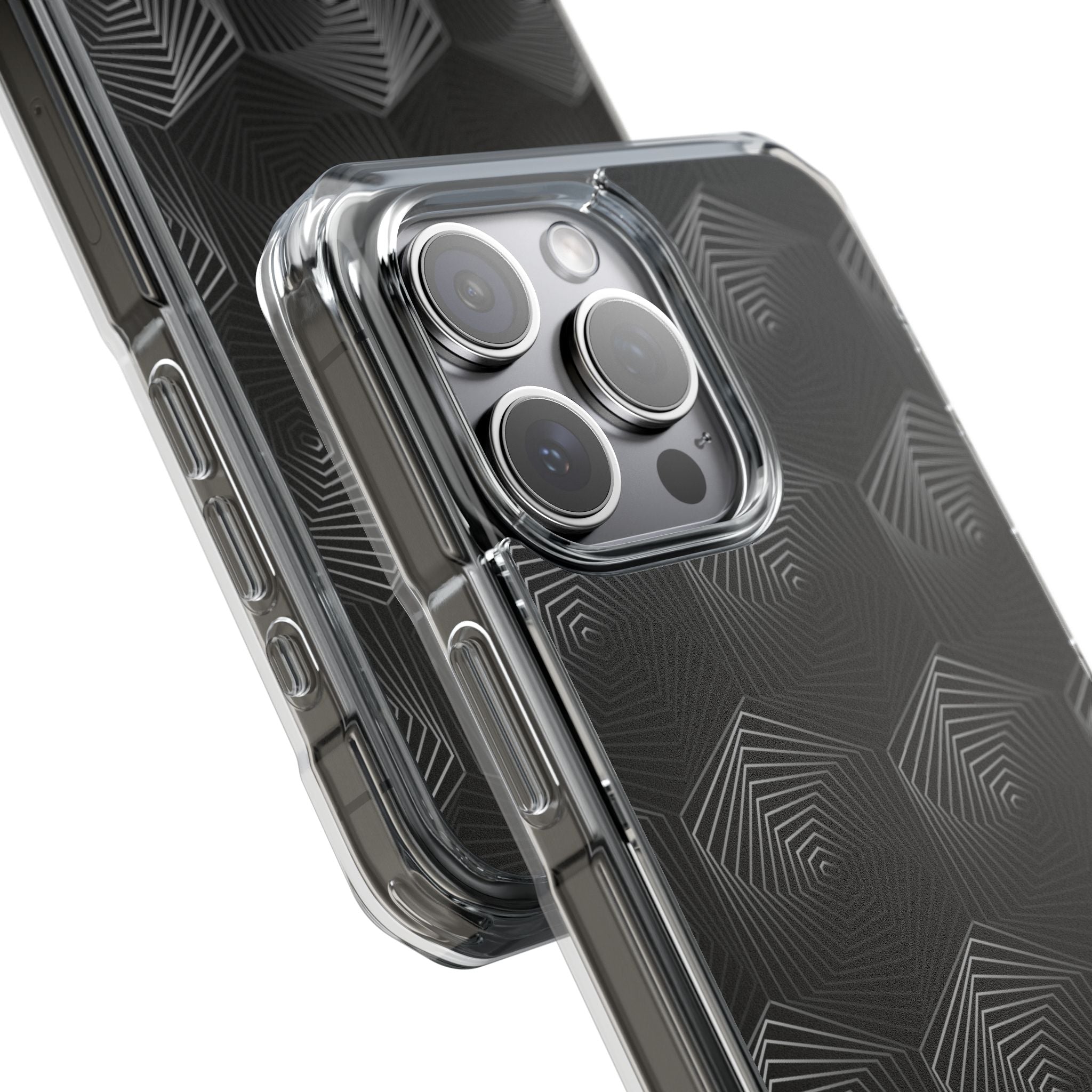 Geometric Spiral Illusion iPhone Case - Impact