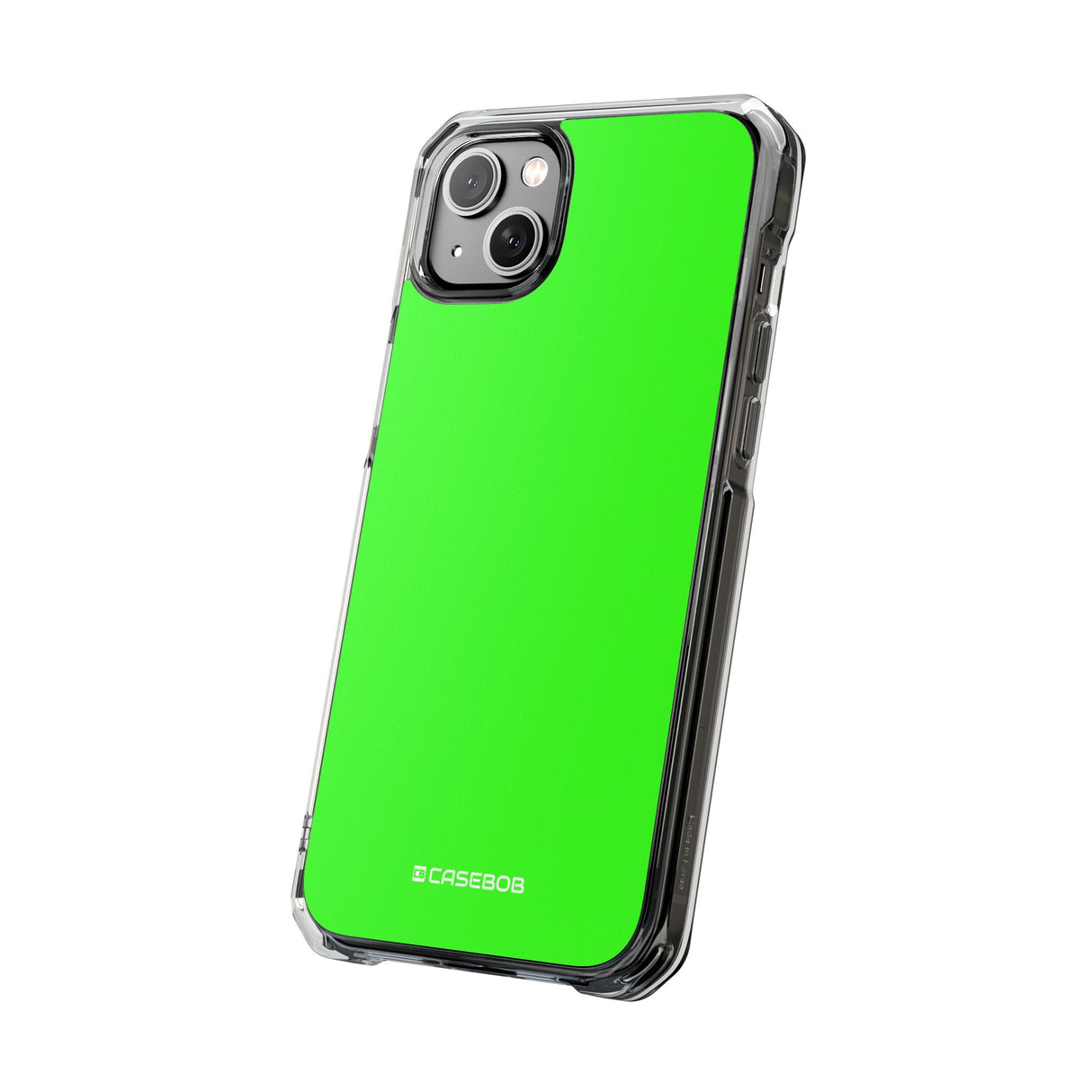 Neongrün | Handyhülle für iPhone (Clear Impact Case – magnetisch)