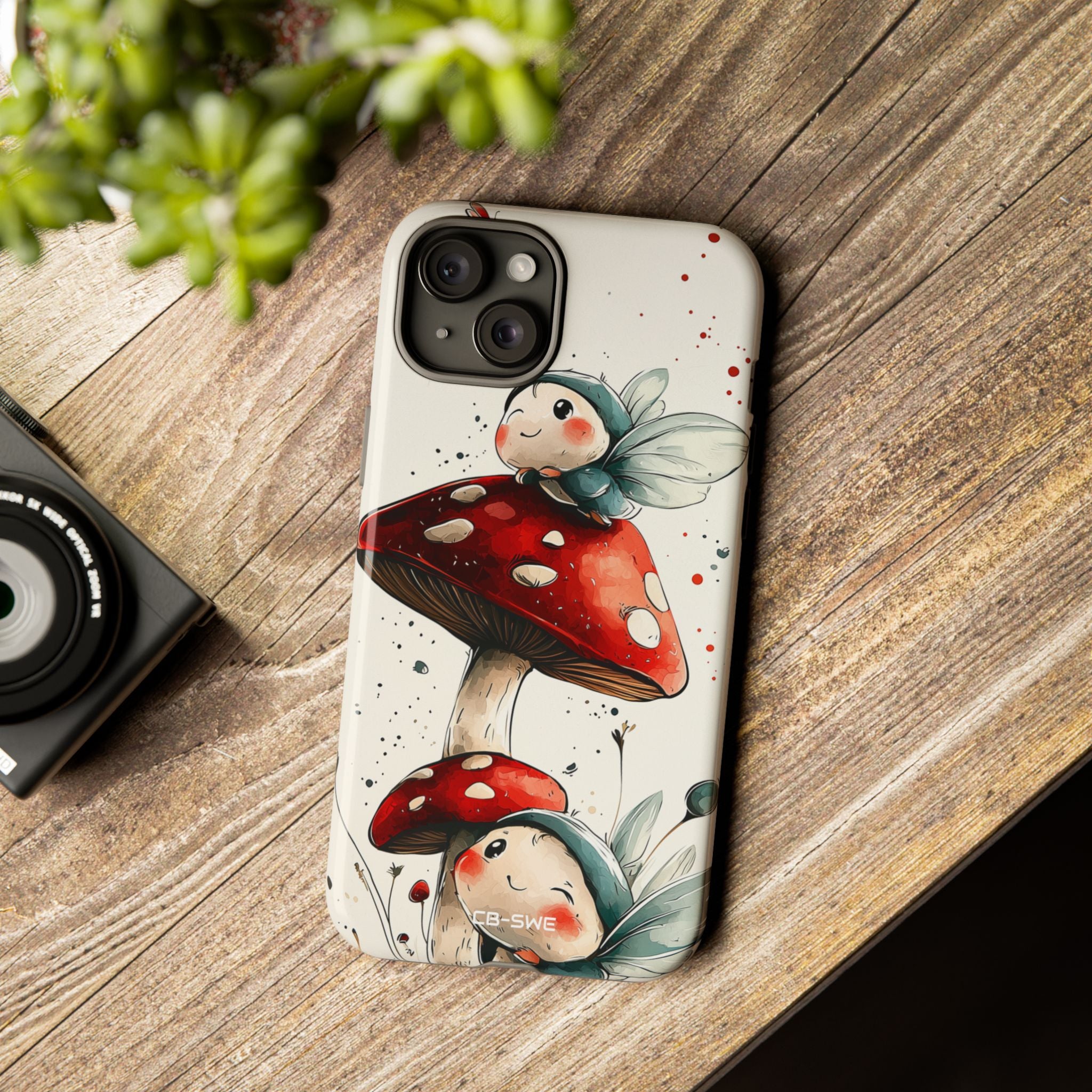 Mushrooms Entertain Fairies - iPhone Case