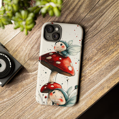Mushrooms Entertain Fairies - iPhone Case