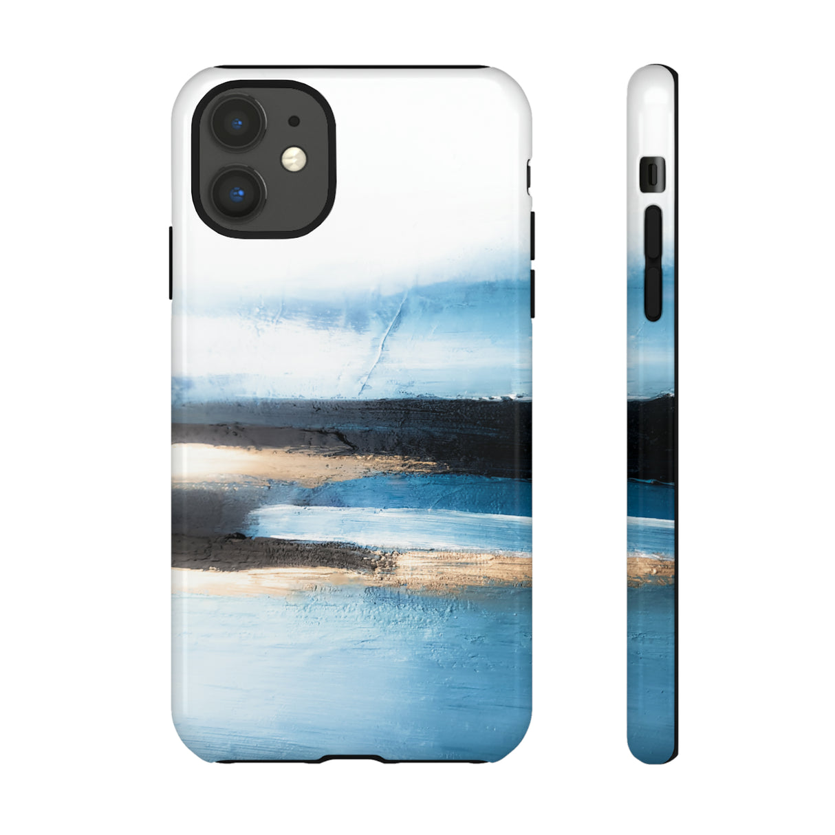 Oil Painting - Abstract Blue - Protective Phone Case