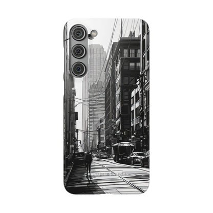 Urban Cityscape Line Perspective Samsung S23 - Slim Phone Case