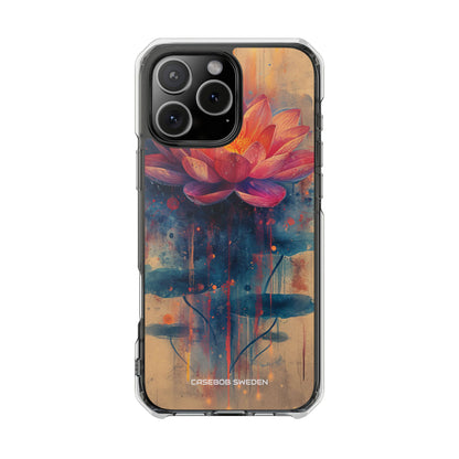 Lotus Blossom Art - Clear Impact iPhone 16 Phone Case