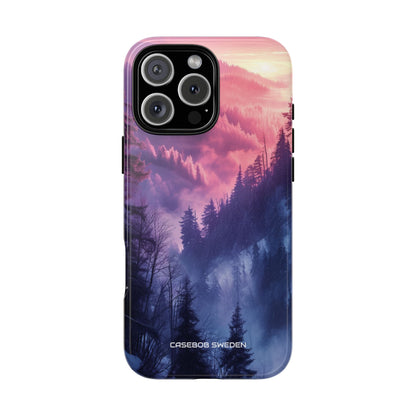 Misty Forest Serenity - Tough iPhone 16 Phone Case