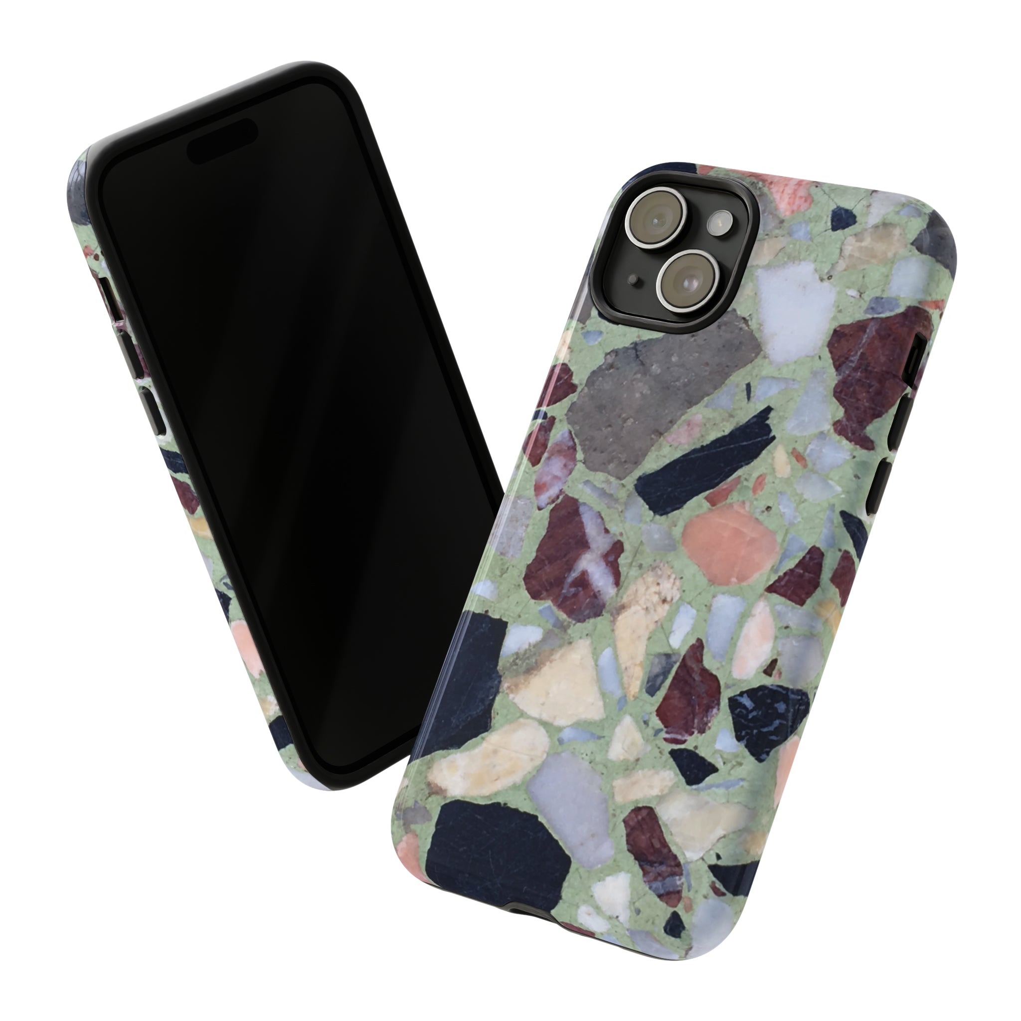 Terrazzo in Green - Protective Phone Case