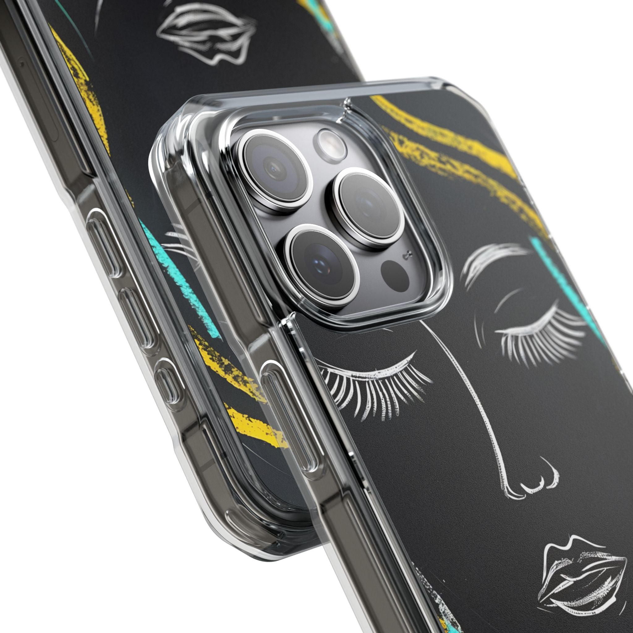 Vivid Minimalist Portrait iPhone Case - Impact
