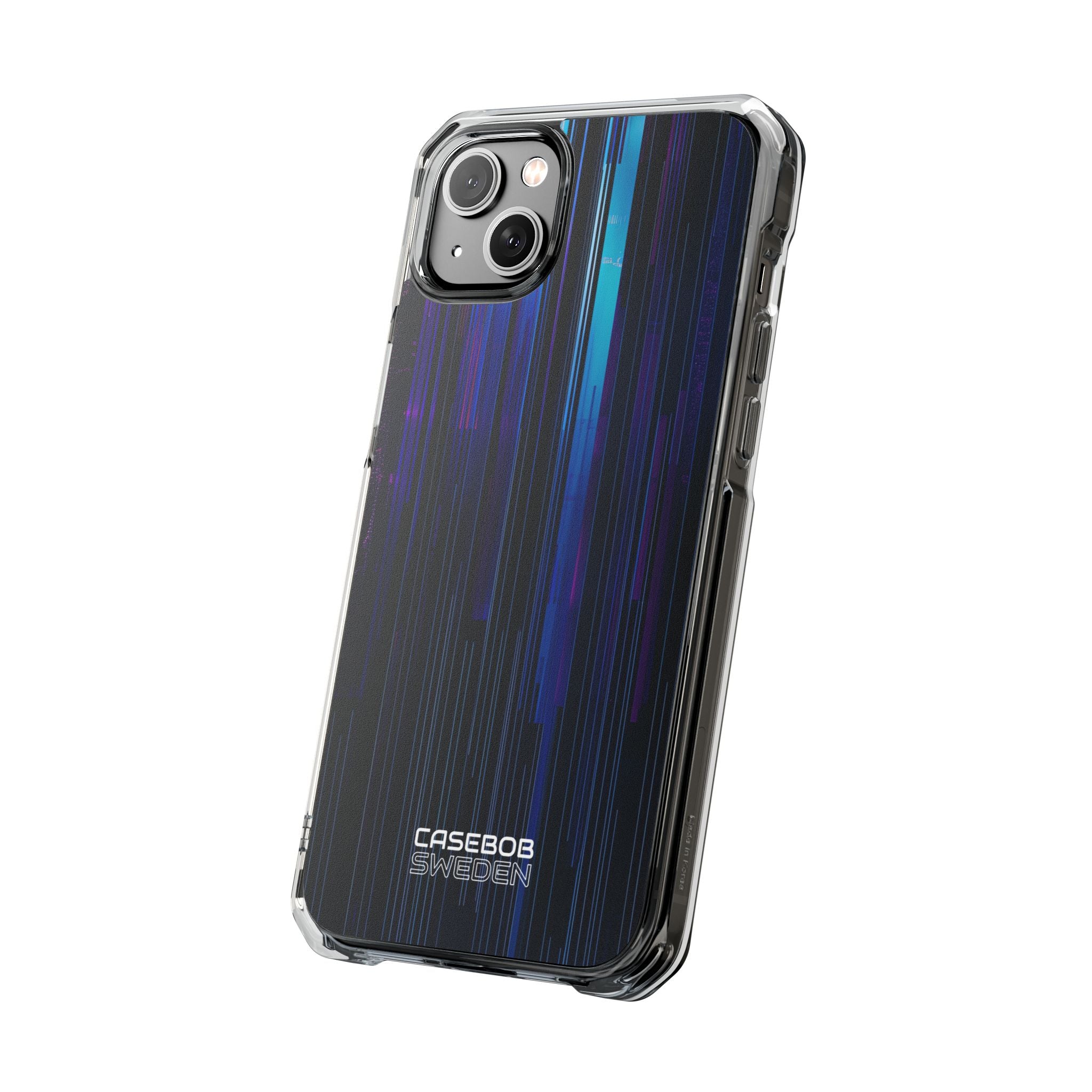 Neon Glitch Stripes iPhone 14 - Impact Clear+