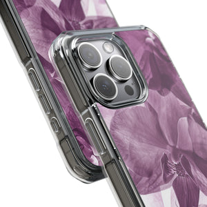 Radiant Orchid Design | Handyhülle für iPhone (Clear Impact Case – magnetisch) 