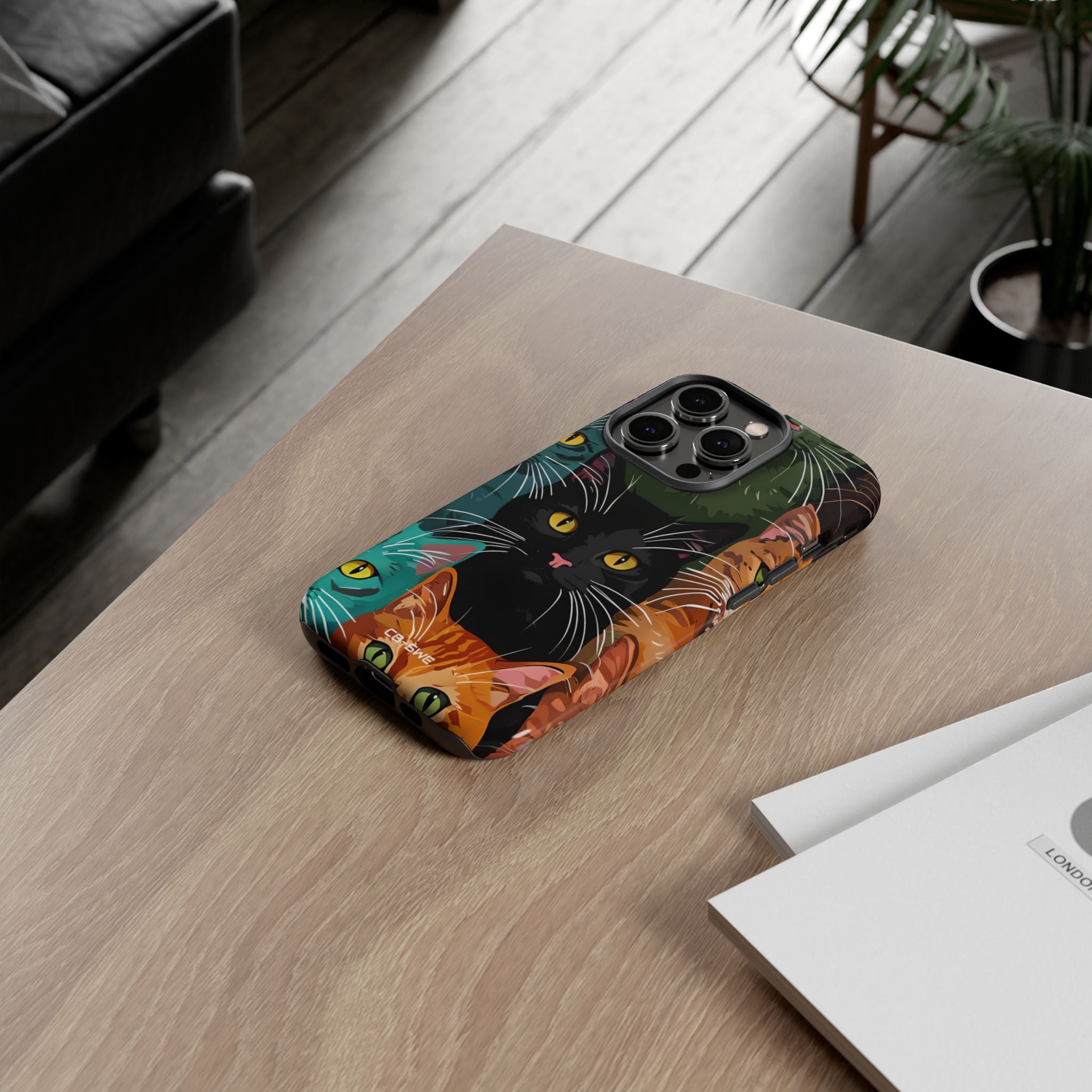 Colorful Cat Charisma - iPhone Case