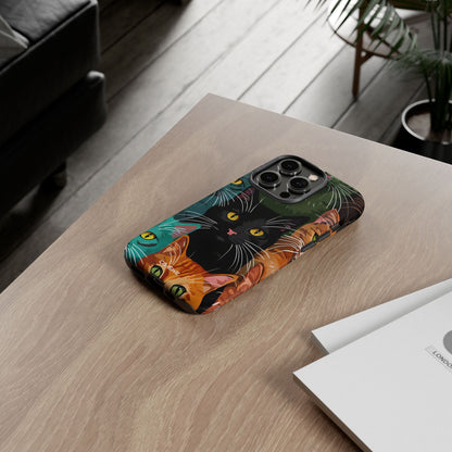 Colorful Cat Charisma - iPhone Case
