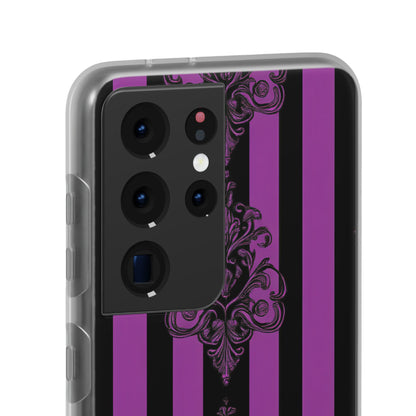 Gothic Elegance with Vertical Stripes and Ornamental Motifs Samsung S21 - Flexi Phone Case