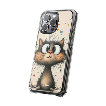 Whimsical Cat Smiles iPhone Case - Impact