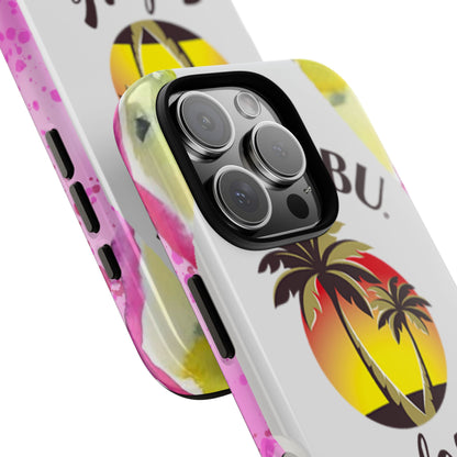 Tropical Sunset Splash - iPhone Case