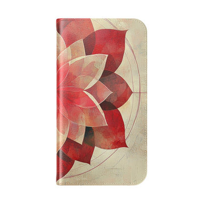Crimson Bloom - iPhone 15 Case - Wallet