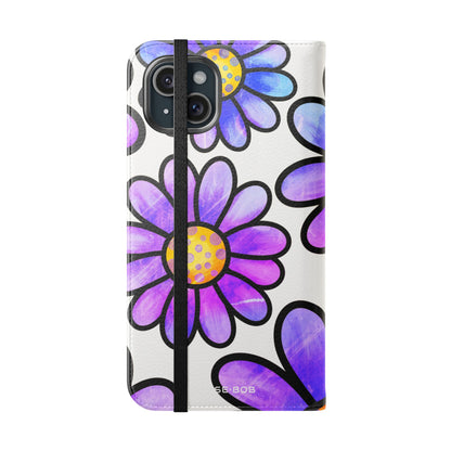 Polka Dot Blossoms - iPhone 15 Plus Case - Wallet