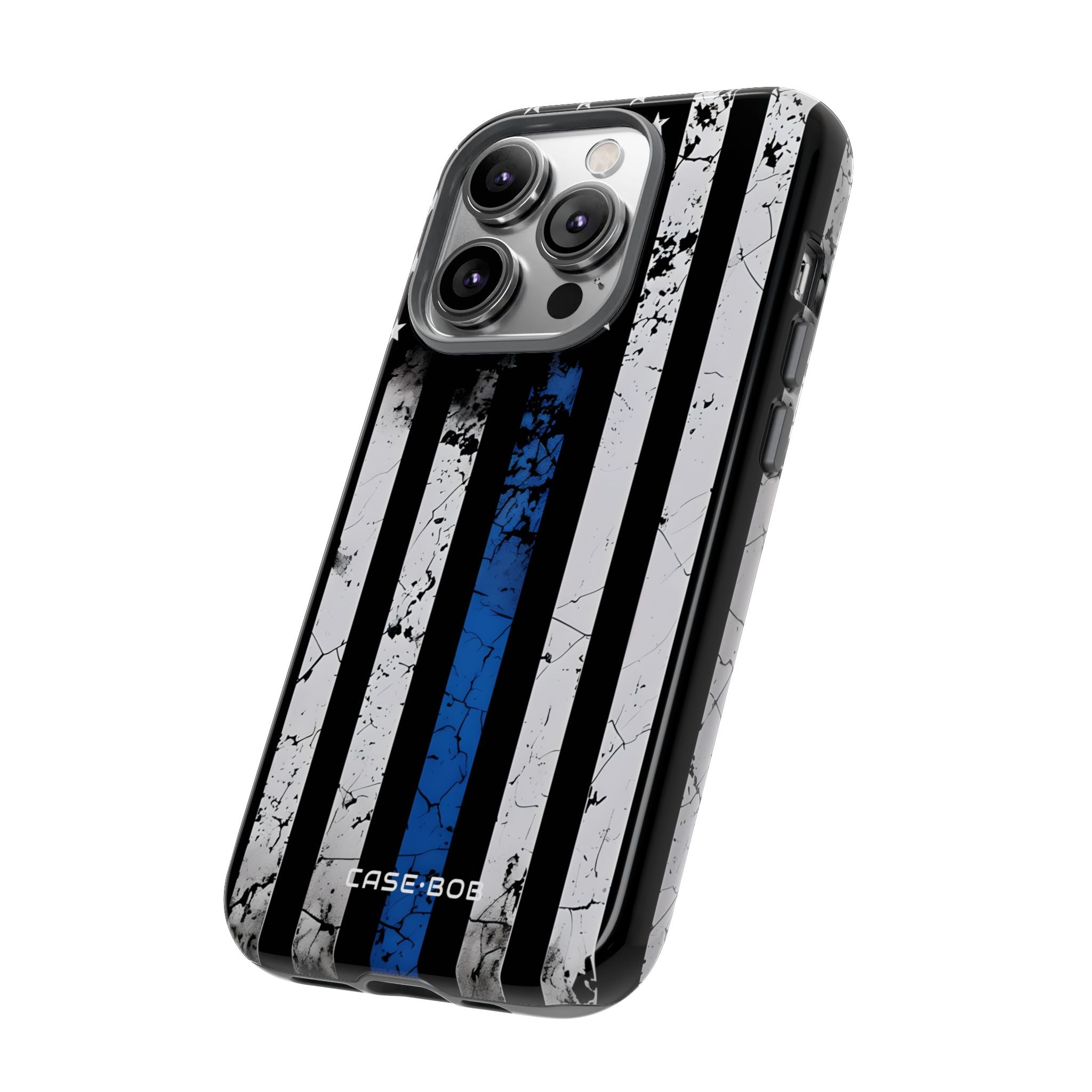 Blue Stripe Flag iPhone 14 Pro Case - Tough