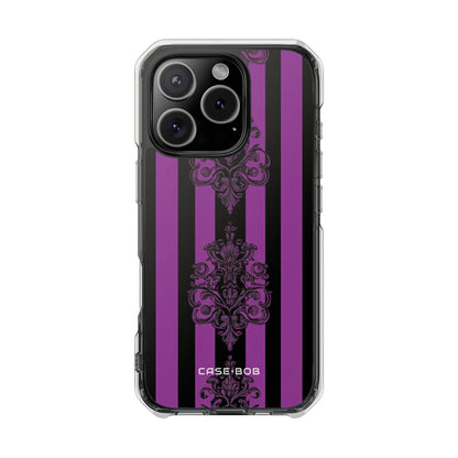 Damask Elegance Purple iPhone 16 Pro Case - Impact