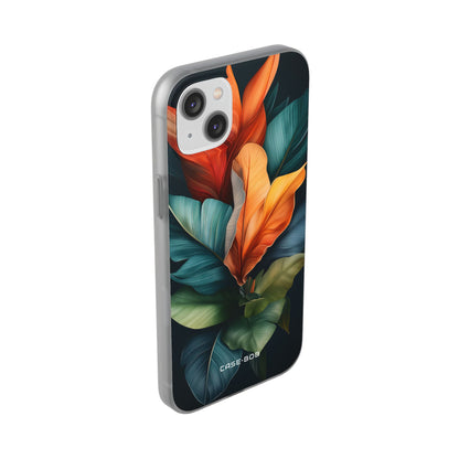 Tropical Leafburst iPhone 14 Plus Case - Soft