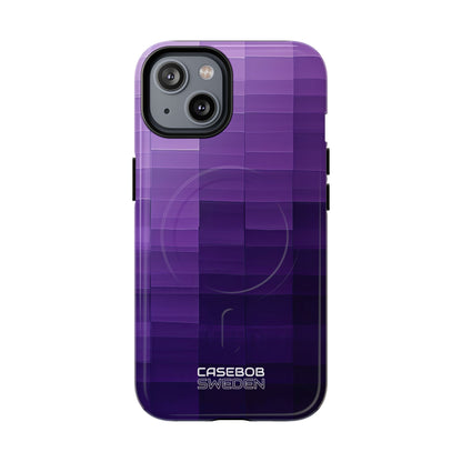 Purple Horizon Grid iPhone 14 - Tough+