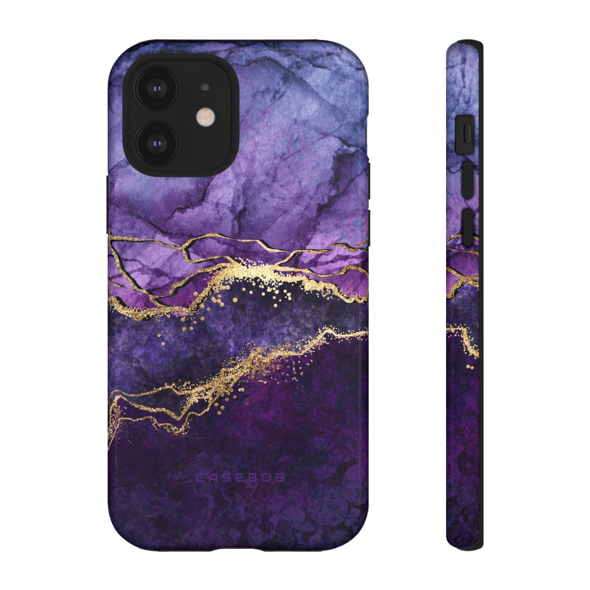 Purple Blue Marble - Protective Phone Case