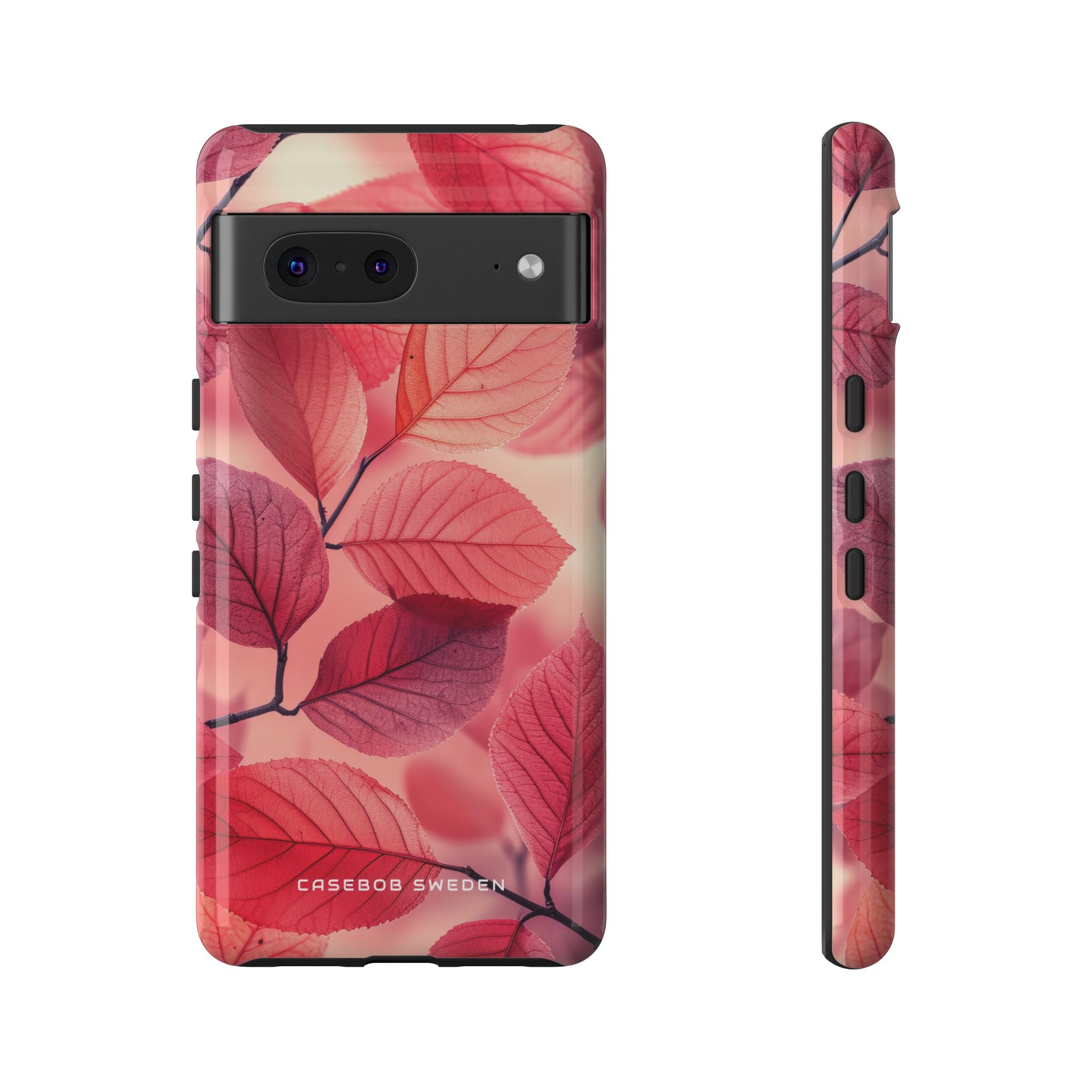 Elegante rosa Blätter Google Pixel 7 - Robuste Handyhülle