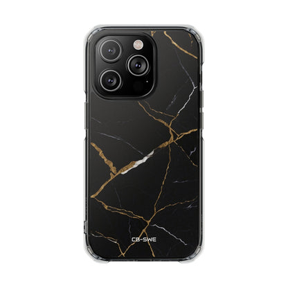 Golden Veins Emerge iPhone Case - Impact