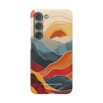 Harmonic Flow of Lines and Color Samsung S23 - Slim Phone Case