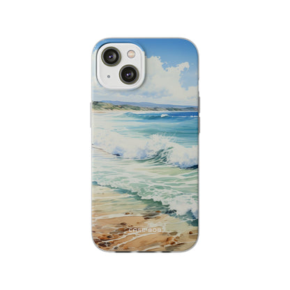 Foamy Wave Breeze iPhone 14 Case - Soft