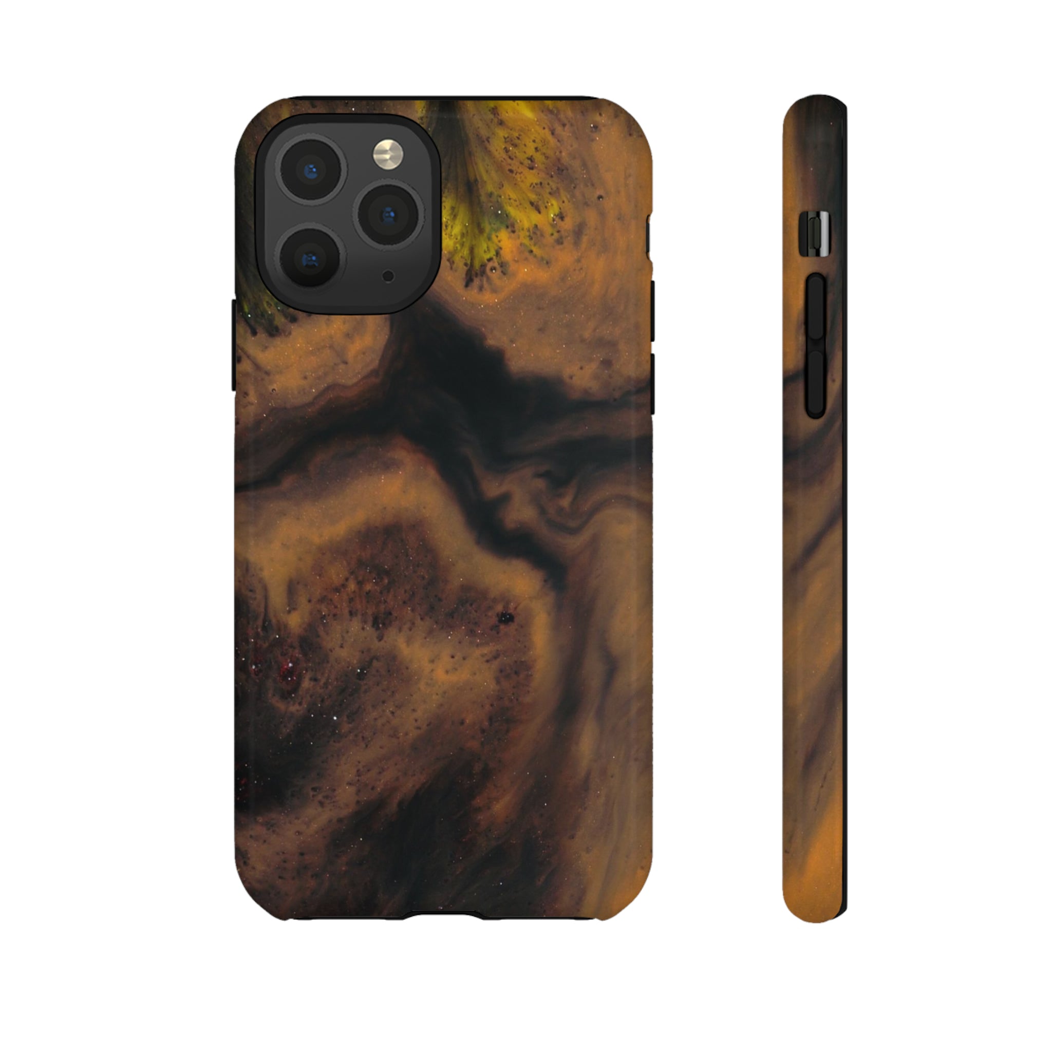 Brown Earth Ink Art - Protective Phone Case